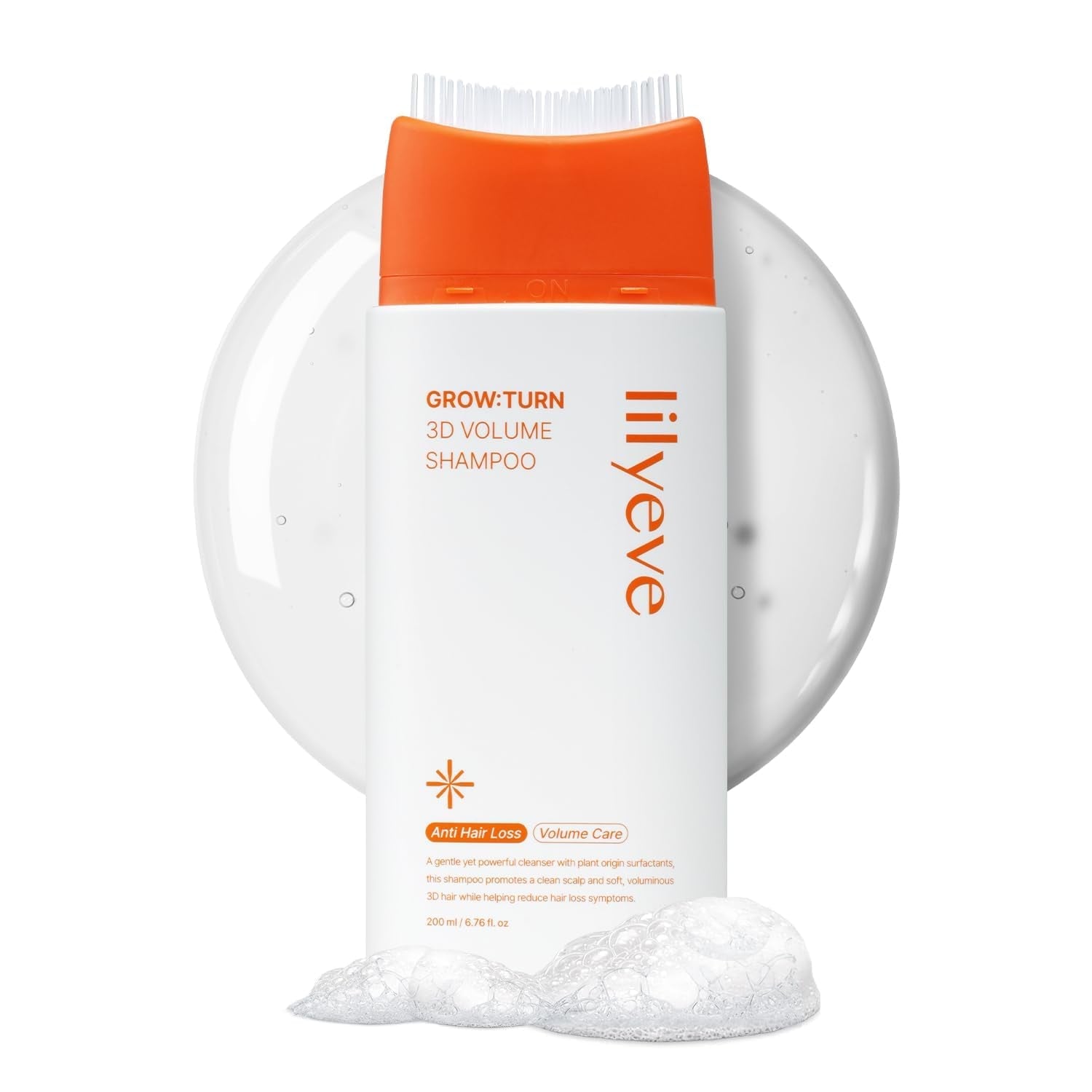 3D Volume Shampoo with Built-In Brush | 6.76 Fl Oz